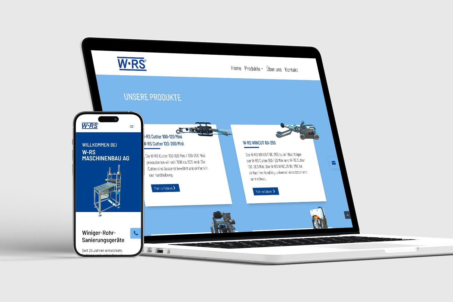 Webentwicklung im Maschinenbau