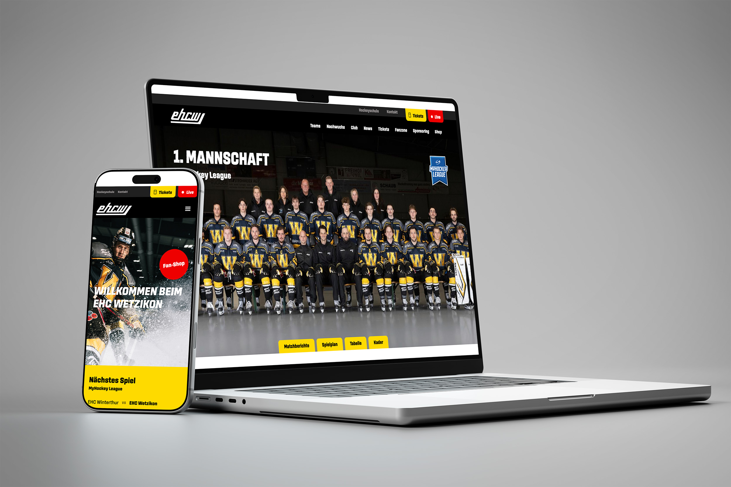 Eishockey-Club Wetzikon, Website